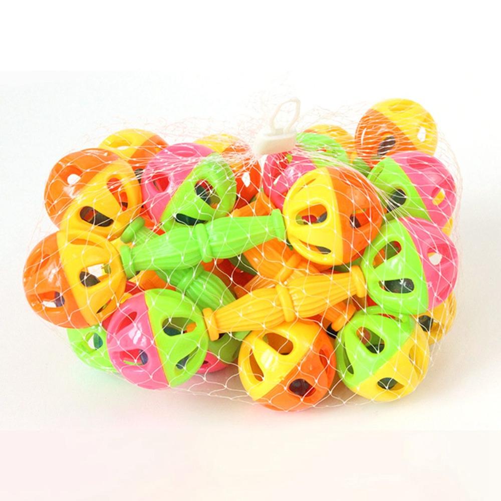 Rattle Double-head Bite Resistant Interactive Bird Toys Parrot Chew Bell Chewing Ball