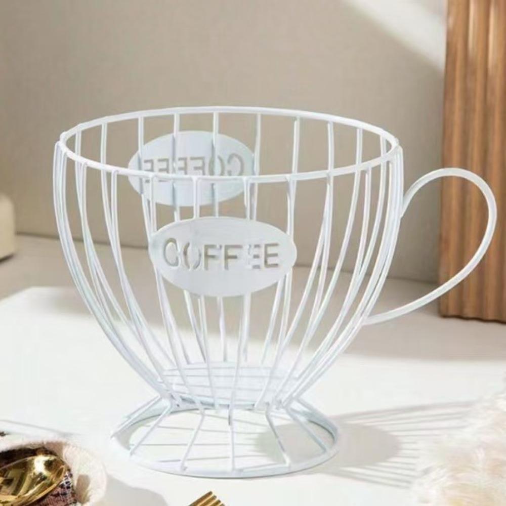Large Capacity Coffee Capsule Holder Coffee Pod Holder Coffee Creamer Container Irregular Shape Coffee Pod Storage Cup