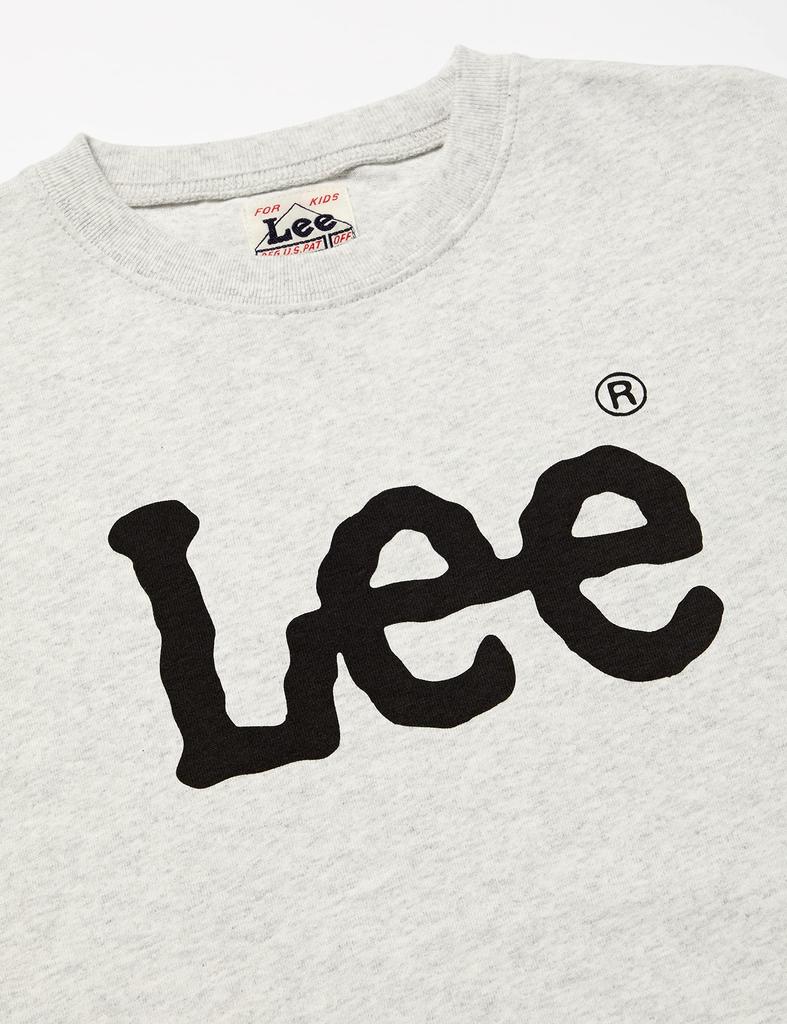 Lee Official Short Sleeve Logo Print for Heather Size 130 T-Shirt Kids, LK0804-202, Gray,
