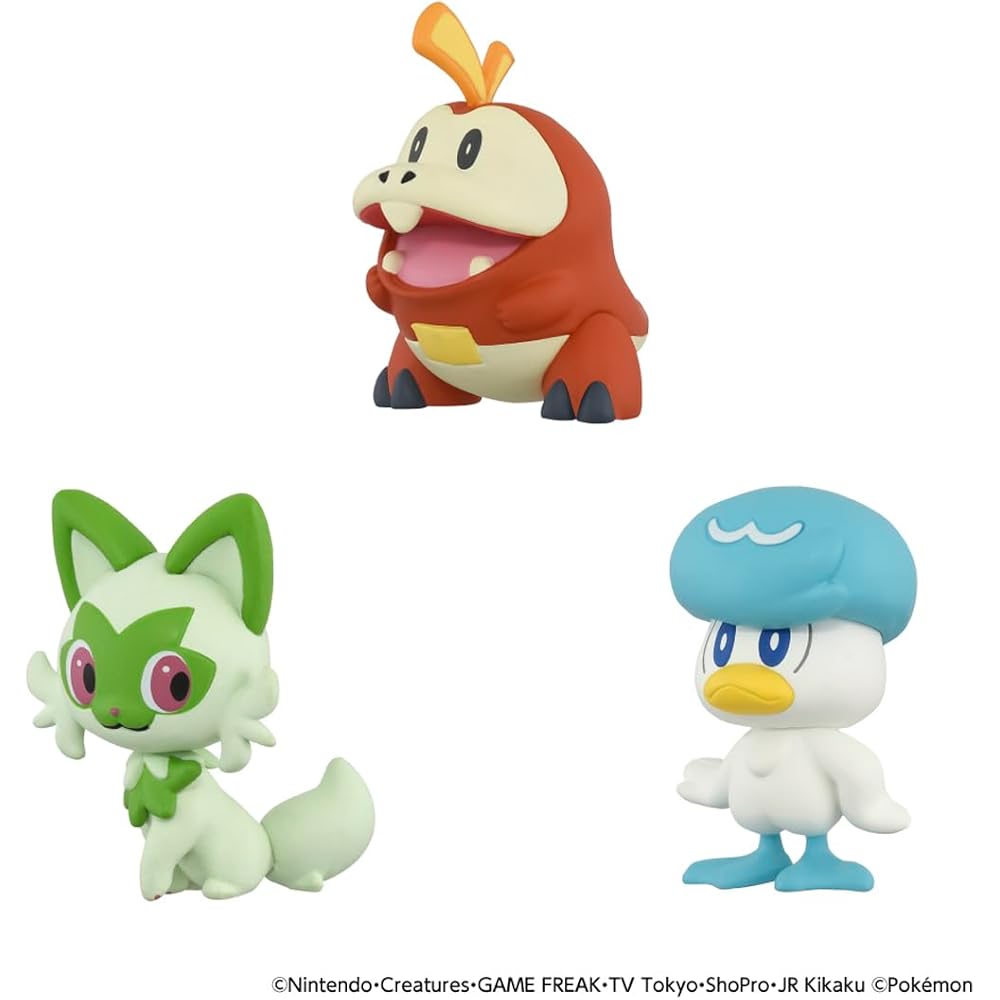 Takara Tomy Pokemon 30th Anniversary Moncolle Starter Set Paldia Region 3 Figures