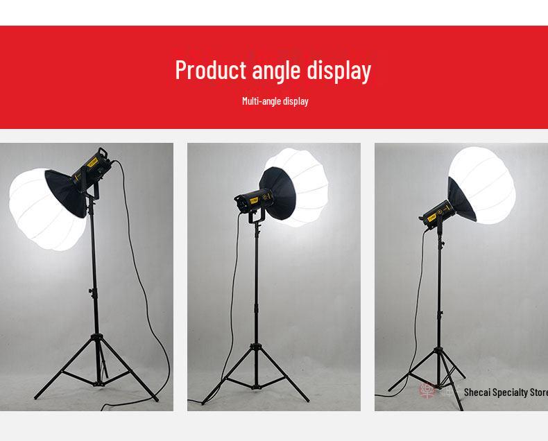 LED Studio Light with Bowens Mount: 65CM Lantern Softbox Sphere for Live Broadcasts and Photography.