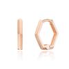 14K Gold Earrings One-Touch Ring Pentagram