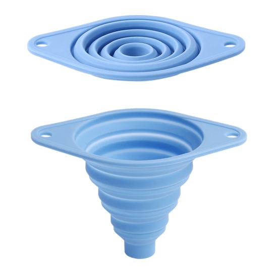 Silicone Funnel Mini Kitchen Oil Liquid Funnel Collapsible Funnel for Wide Mouth
