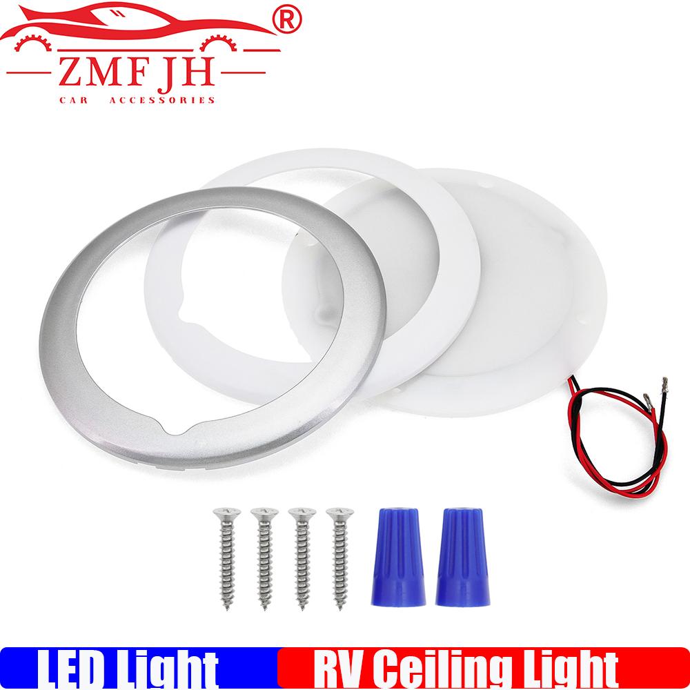 RV Ceiling Light Indoor Dimmable LED Light Interior Dome Lamp Adjustable Brightness Switch for RV Caravan Marine Boat Yacht 12V Ceiling Light