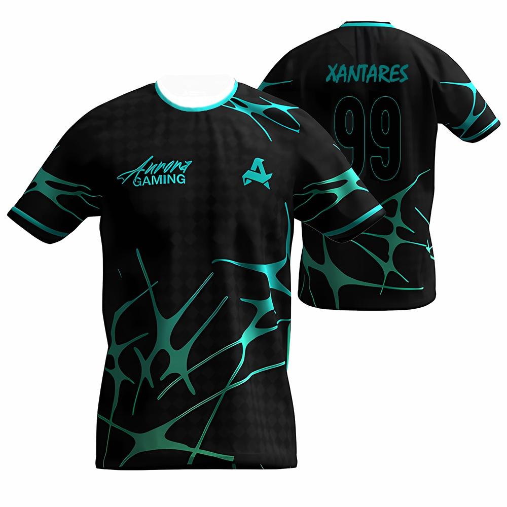 ETST 005 Aurora Gaming Esports Club Zomer Nieuw Uniform CS2 ESL Professionele Competitie Trainingsshirt Cadeau Top 6XL