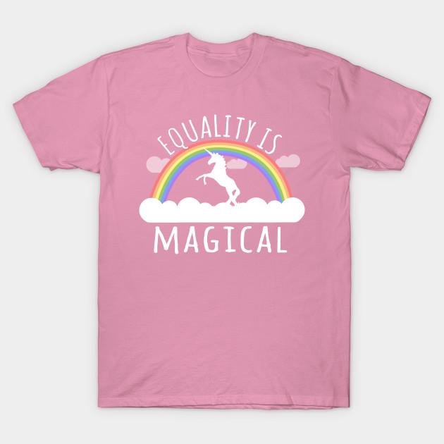 T Shirt Ladies Equality Is Magical Harajuku Print Kawaii Tshirt Summer Short Sleeve Female T-Shirt Top Tee Breathable Fabric Practical Daily Use S
