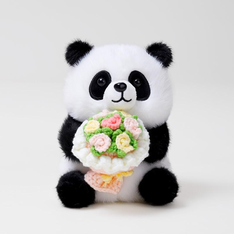 Kara Fox Cat Plush Toy With Flower Holder For Kids Room Decor And Giftgiving