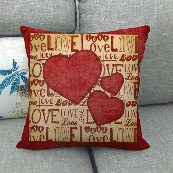 Kissenbezug, angenehmes Gefühl, dekorativ, staubdicht, stilvoller Liebes-Kissenbezug, fröhliche Valentinstag-Dekoration für Schlafzimmer