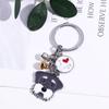 Lover Gift Maltese Animal Bell Enamel Husky Pet Keychain Dog Keychain Dog Pendant Pet Keyring