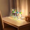 LED Note Board with 12 Pens Colorful DIY Night Light Up Acrylic Message Board Rewritable Glowing Drawing Message Lamp Kids Gift
