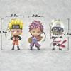 New 6pcs Naruto Pvc Figure Keychain Key Ring Toy Pendant Stylish Anime Cosplay Gift