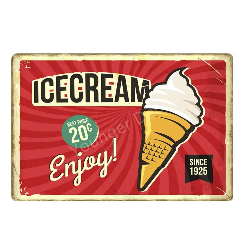 Homemade Pies Retro Plaque Breakfast Diner Metal Tin Signs Cafe Bar Pub Signboard Wall Decor Vintage Food Plates YJ166