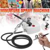 25psi 10L/min Mini Precision Dual-Action Airbrush Spray Guns And Air Compressor Suit Black / White