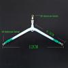Luminous Plastic Forked Rig Holder for Long Cast Sea Fishing - White Berry & Yellow Croaker Line Divider.