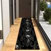 Halloween Skull Corridor Rug, Decorative Floor Mat for Living Room Holiday Party Home Decor