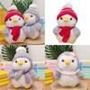 Penguin Scarf Hat Design Animal Playful Toy Couple Plush Toys Room Decoration