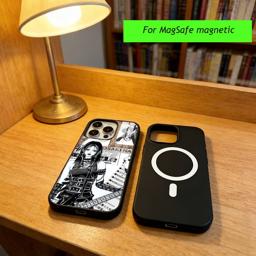 Anime N-Nana Osaki Phone Case For iPhone17,16,15,14,13,12,11 Plus,Pro Magnetic For Magsafe Wireless Charging