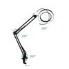 12W USB5X White/Black Folding Magnifier Table Clamp Soldering Third Hand Tool 3 Colors LED Illuminated Lamp Magnifying Glass