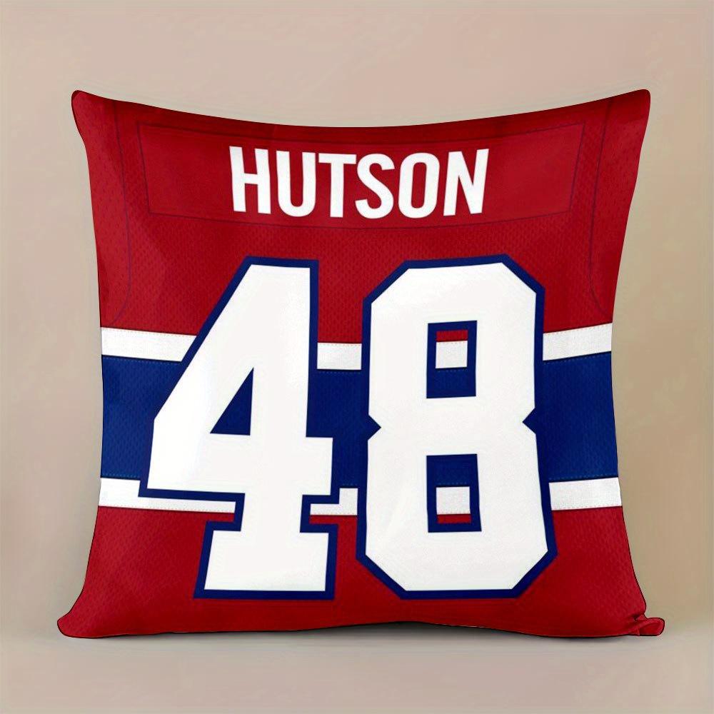 1Pc Hockey Jersey Pillowcase Polyester 2D Double-Sided Print Number 48 Throw Pillow Cover For Bedroom Living Room Man Cave Decor