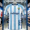 Tricou Fotbal Imprimat 3D Malaga CF 2025-26 Acasă Adult Athleisure Tricou Familie Vară Uscare Rapidă Moale Confortabil Tricouri Familie Copii