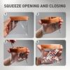 Transparent Wide-Mouth Squeeze Top Golf Tee Storage Bag - Hanging Pouch for Tees & Valuables, Portable Organizer