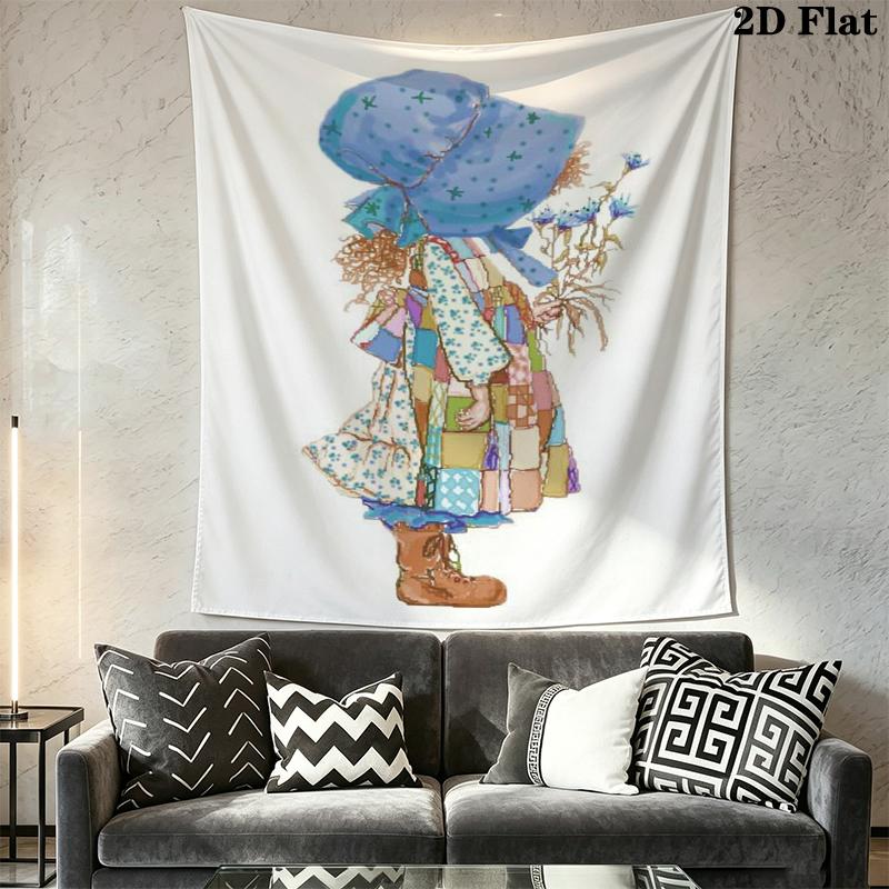 Sarah Kay Wall Tapestry Aesthetic Wall Hanging Printed Fabric Blanket Decorative Tapestries for Bedroom Living Room Home Decor