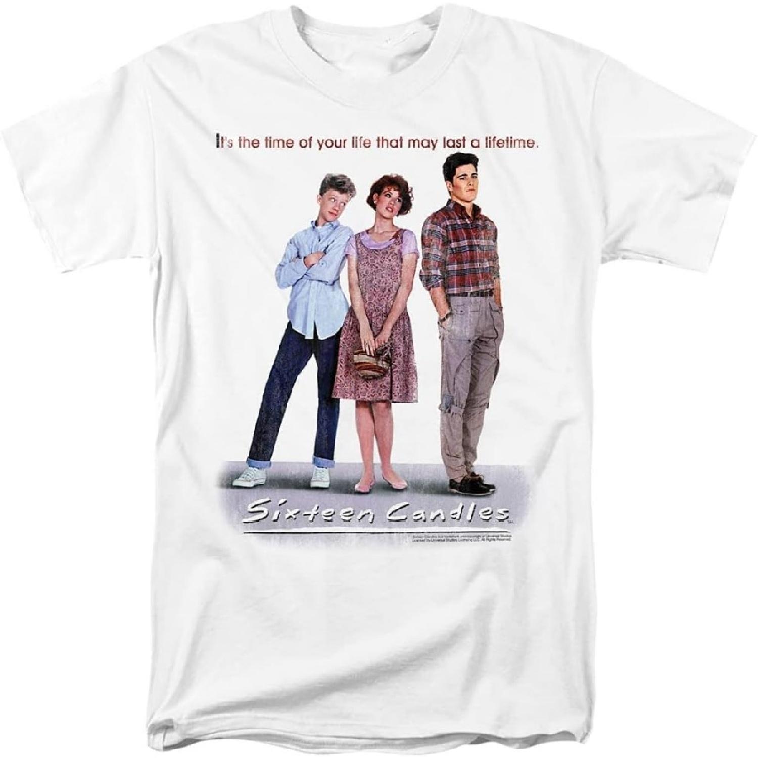 Universal Studios Poster - Sixteen Candles Adult T-Shirt, Large White S