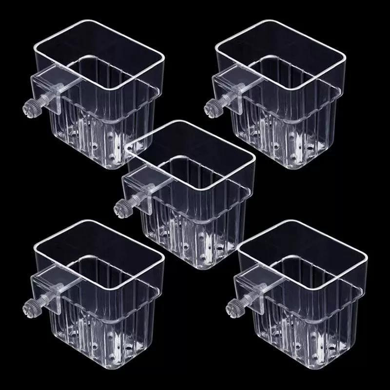 Hydroponischer Pflanzbecher Haushalt Wassergras Pflanzbecher Wandmontiert Hoch Transparent Fischbecken Landschaftsdekoration