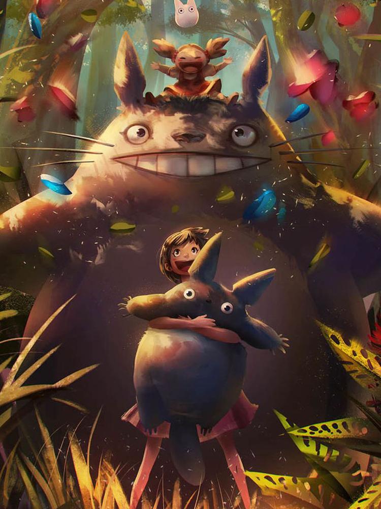 DIY plné kulaté diamantové malování Křížkový steh 3D roztomilé zvířecí komiks Home Dekorativní umění Krajina diamantový obraz 5D diamantový umělecký obraz