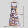 1pc Cartoon Sunflower Apron, Summer Thin, Adjustable Strap, Oil Proof, Women'S Sleeveless Kitchen Apron