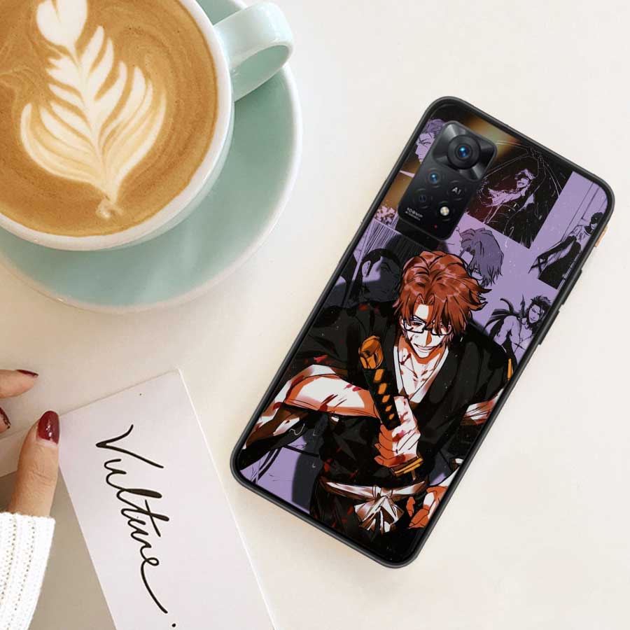 Bleach Aizen Sousuke Phone Case For Xiaomi Redmi Note 12 Plus 12S 11 11T Pro 5G 11E 11S 4G 10 10S 9 9S 9T 8 8T 7 Cover Shell Coq