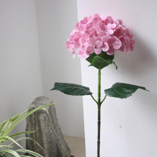 Yousheng Artificial Flowers High Simulation Silk Hydrangeas Soft Touch Flexible Stems Realistic Maintenance-Free Fake Flower Arrangement Wedding