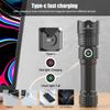 30W 2000lm Professional LED White Flashlight for Hunting Tactical Zoomable 3 Modes Night Scout Lights Set With Rifle Scope Mount