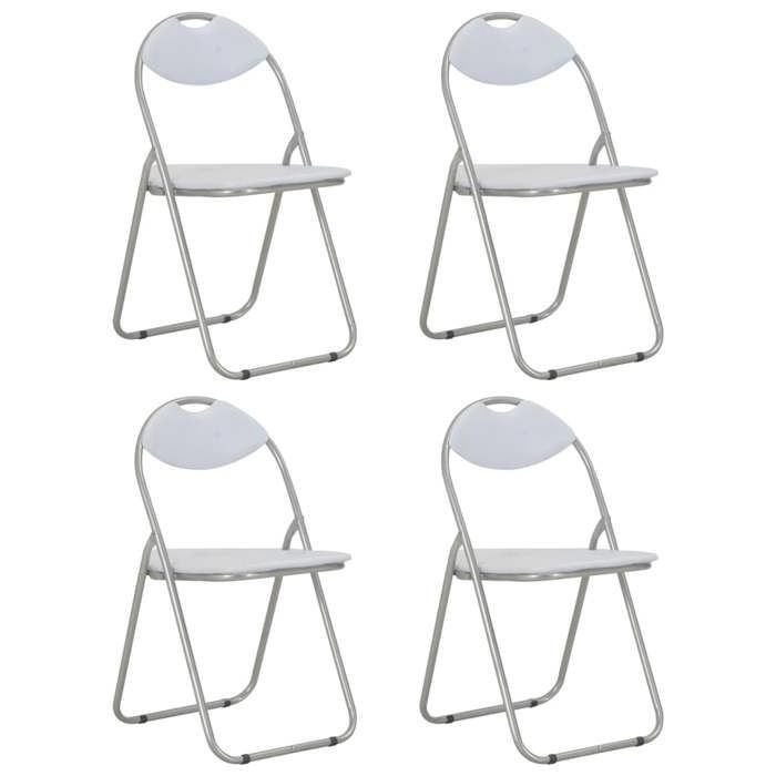 VidaXL 4x Chaises Pliantes de Salle à Manger Chaises à Dîner Chaises de Cuisine Chaises de Repas Chaises de Salon Maison 278595