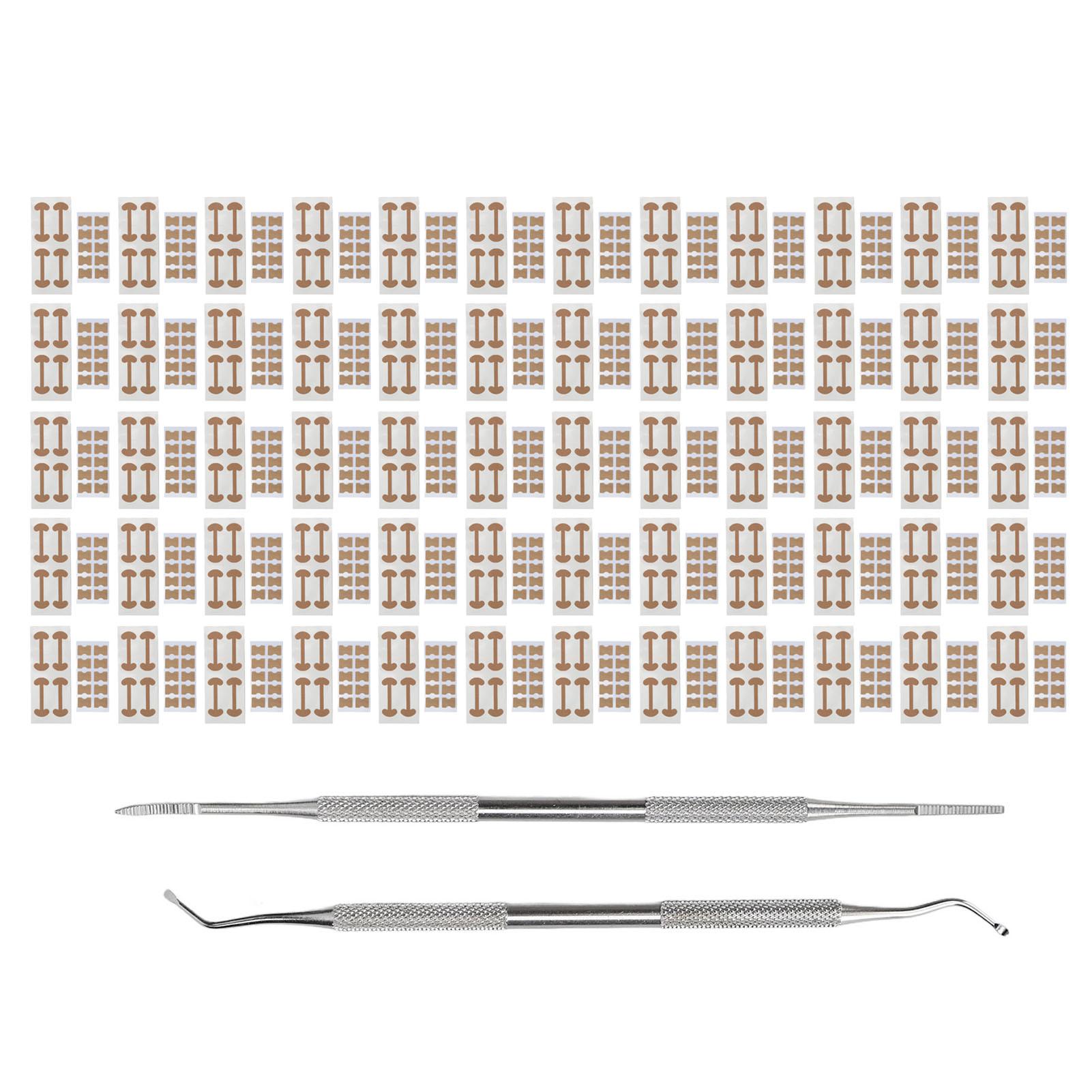 

120 шт. Полоски-корректоры для вросшего ногтя, двусторонняя резиновая полоска, пластырь-корректор для ногтя