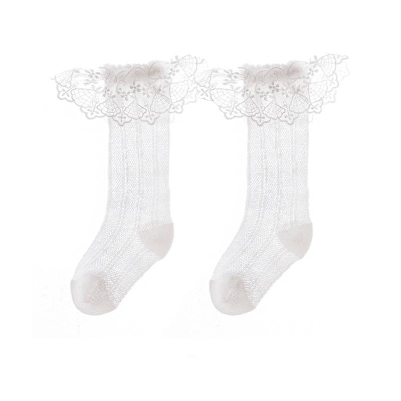 

Летние детские носки для девочек с бантами Элегантные принцессные детские носки для девочек Сетчатые тонкие Носки для малышей Новорожденных M(1-3y)