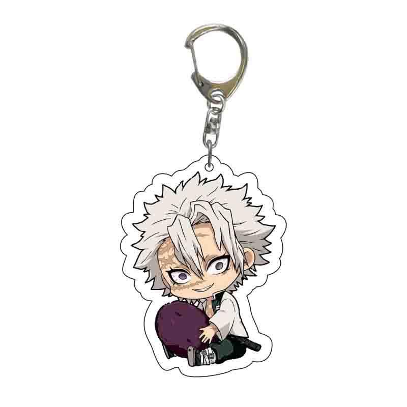Demon Slayer Anime Cartoon Character Acrylic Keychain Bag Pendant Accessories