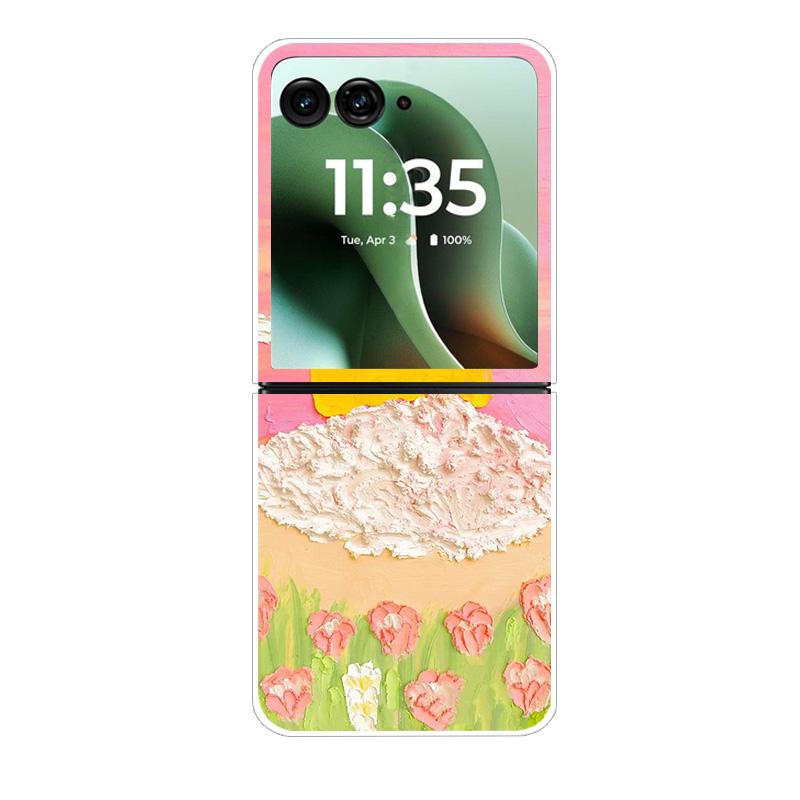 Modne Przezroczyste Etui Na Telefon Dla Motorola Razr 40 50Ultra Razr 60 Ultra Ochronne Etui Dla Razr40 Razr50 Przezroczysta Twarda Powłoka PC