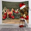 Christmas Tapestry Room Decor Fabric Backdrop Wall Hanging for Bedroom Popular Online Direct Machine Washable Polyester Modern