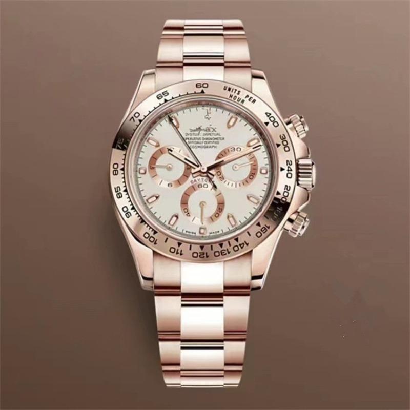 Ceas mecanic Laojia Daytona cu trei cadrane și șase ace pentru bărbați, curea din oțel, ceas multifuncțional, stația de vest, furnizor