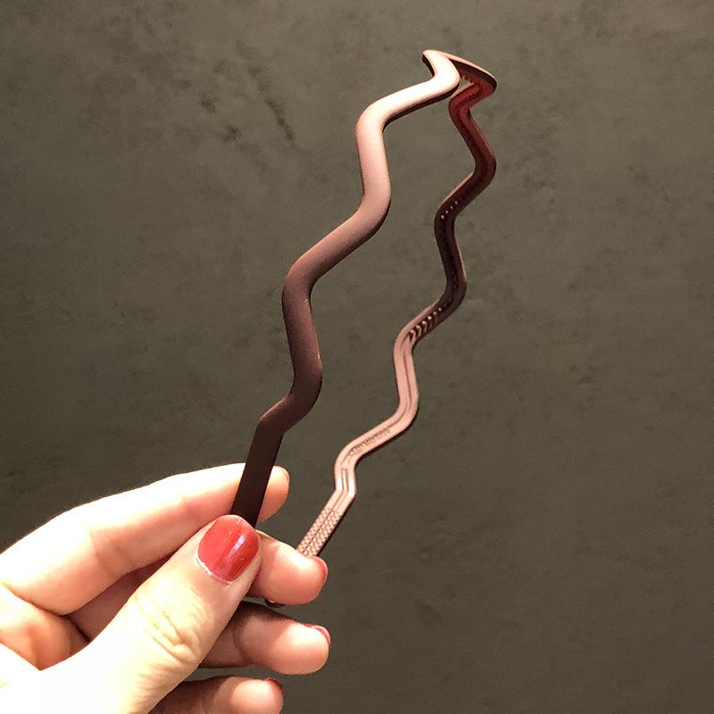 Vintage Headbands for Hair Woman Hair Band Simple Candy Color Chain Bezel for Hair Hair Hoop Headband Bezel Hair Accessories