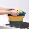 Hanging Foldable Fruit Vegetable Washing Basket Kitchen Storage Basket  Kitchen Gadgets