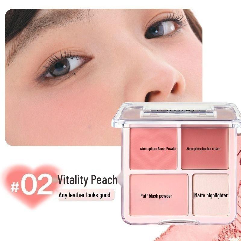 

Kappale Палетка румян и хайлайтера «Четыре цвета» - Матовая контурирующая косметика 9