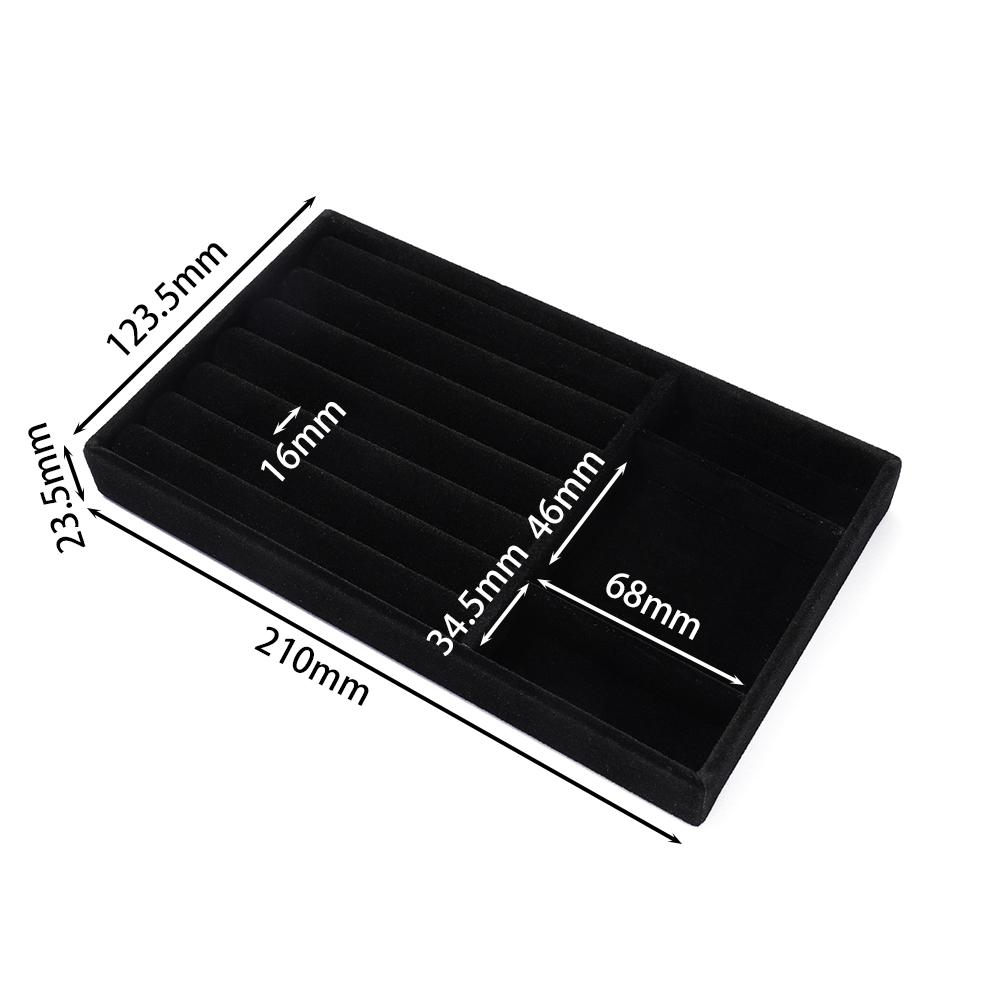 1Pc Jewelry Display Jewelry Storage Tray Jewelry Holder Portable Ring Earrings Necklace Organizer Box
