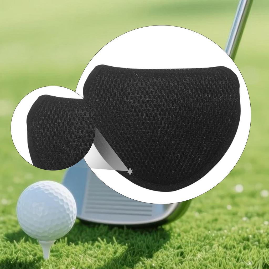 Golf Mesh Putter Cover Driver Headcover Easy To Install Lightweight Mallet for