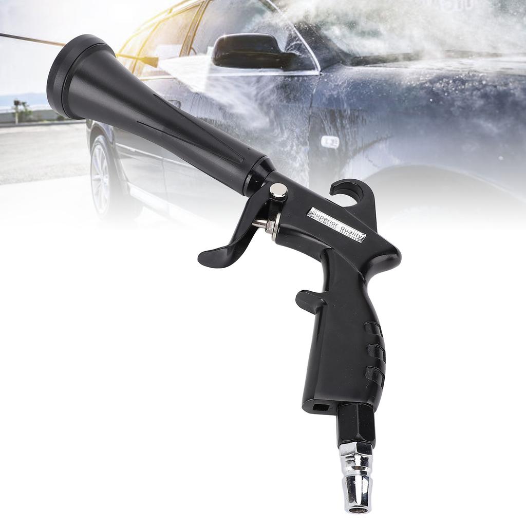 Narzędzie do czyszczenia powietrza z gumową osłoną i regulowaną mosiężną dyszą powietrzną stop aluminium do czyszczenia kurzu detailing samochodu