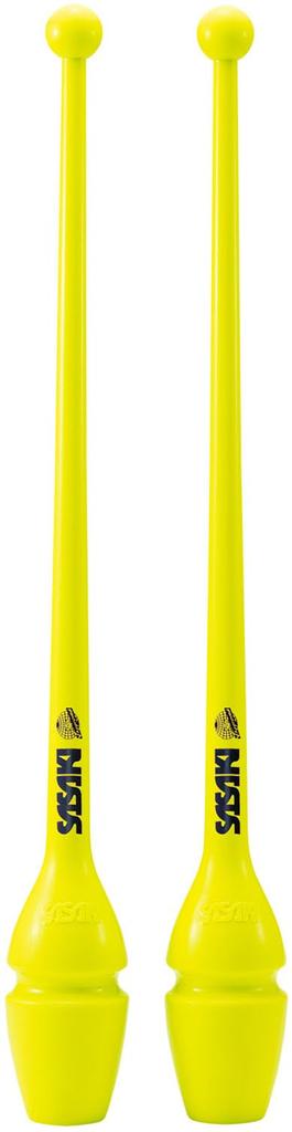 SASAKI Junior Rhythmic Gymnastics Rubber Club Joint Luminous Yellow MJ38H (with Holes) (LMY)
