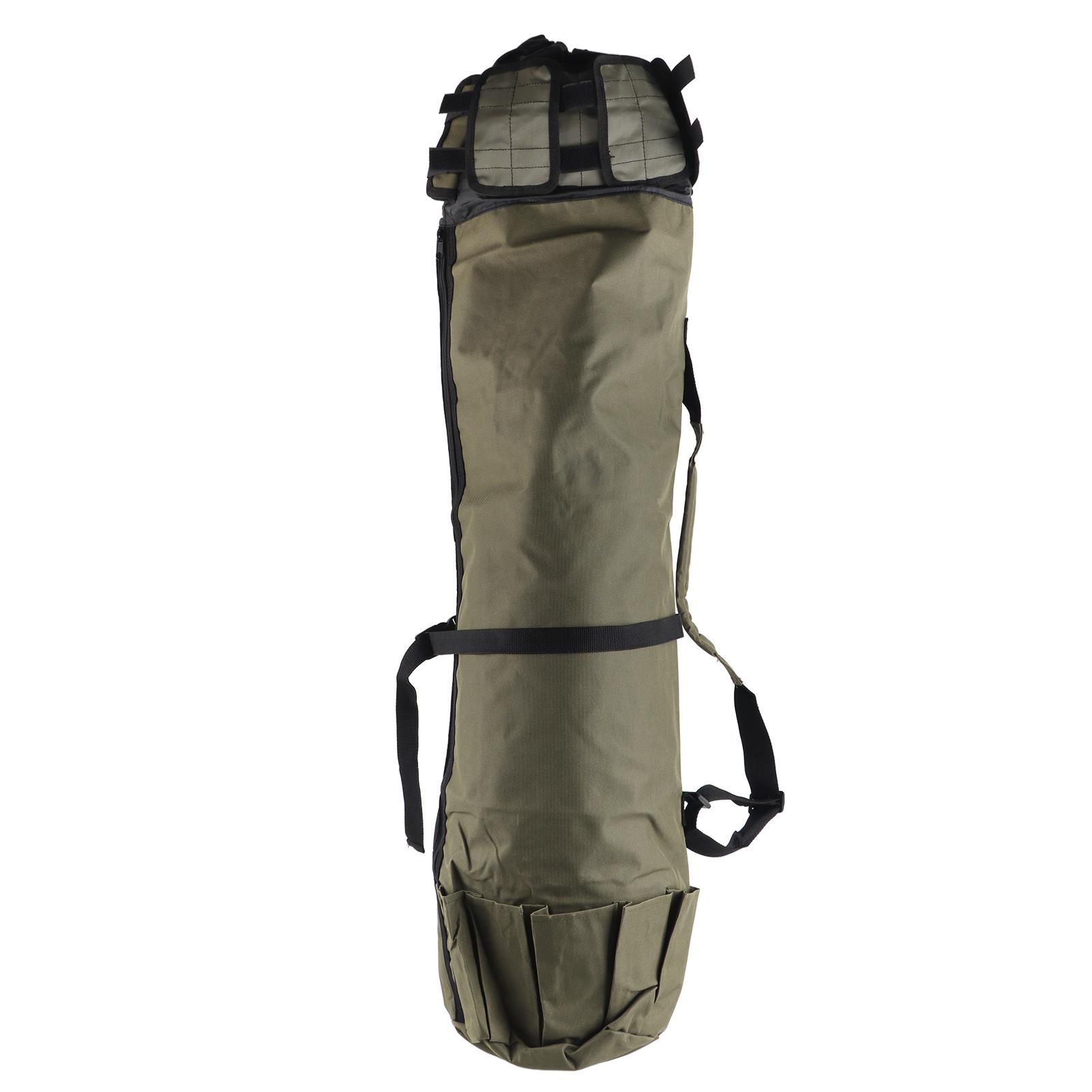 

Outdoor Fishing Rod Pole Reel Lures Box Tackle Storage Bag Shoulder Strap (Black)