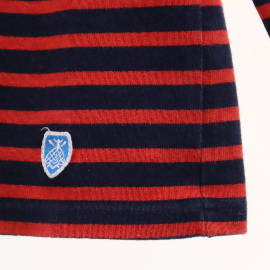 ORCIVAL Made in France Border Pattern Long sleeve Basque shirt 3 Red Women Used