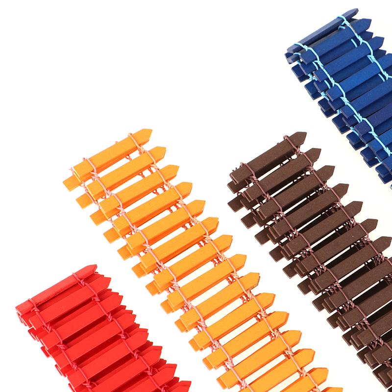 New 100*5Cm Diy Mini Small Fence Barrier Wooden Craft Miniature Fairy Garden For